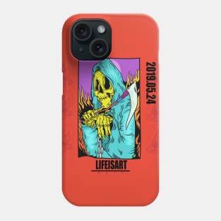 Dope trick or treat holloween scary man illustration Phone Case