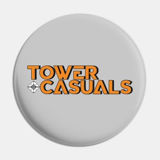 Tower Casuals Logo Orange Blue Blue Pin