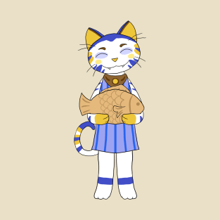 Chibi Cat w/ Taiyaki Cake T-Shirt