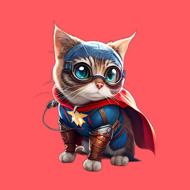 Superhero Cat by QUENSLEY SHOP