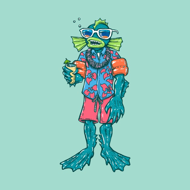 Pool Party Merman by nickv47