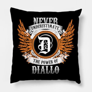 Diallo Name Shirt Never Underestimate The Power Of Diallo Pillow