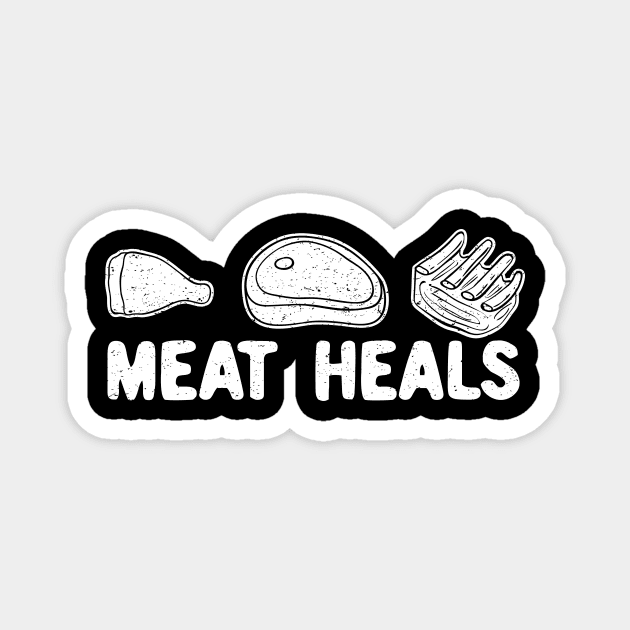 Meat Heals Magnet by maxcode