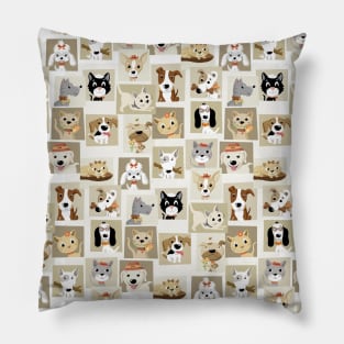 Dogs and Cats Pillow