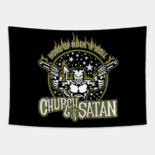 Church Of Satan - Home of Rock 'N' Roll (Vintage) Tapestry