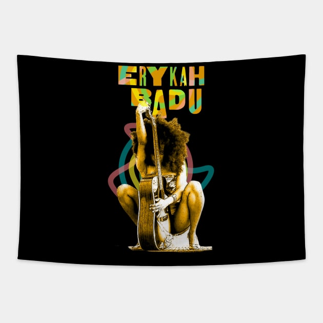 Erykah Badu Vintage RNB Playing The Guitar