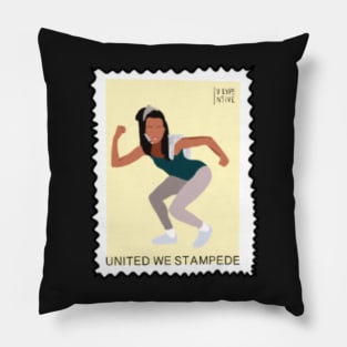 Stampede Postage Stamp Pillow