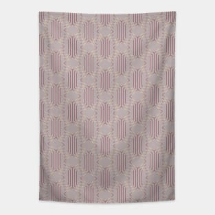 Cherry Blossom Gradient Geometric Abstract Motif Tapestry