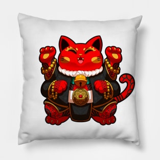 Cute Neko Maneki  T-Shirt 4 Pillow