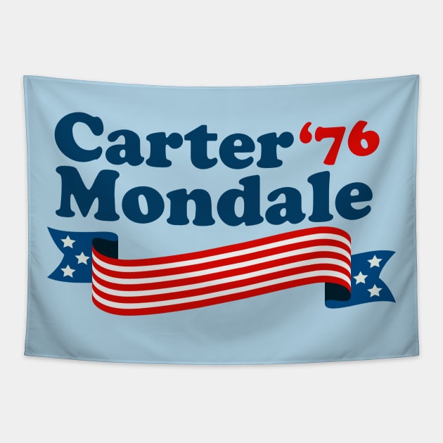 Carter Mondale '76 Retro Election Tapestry by epiclovedesigns