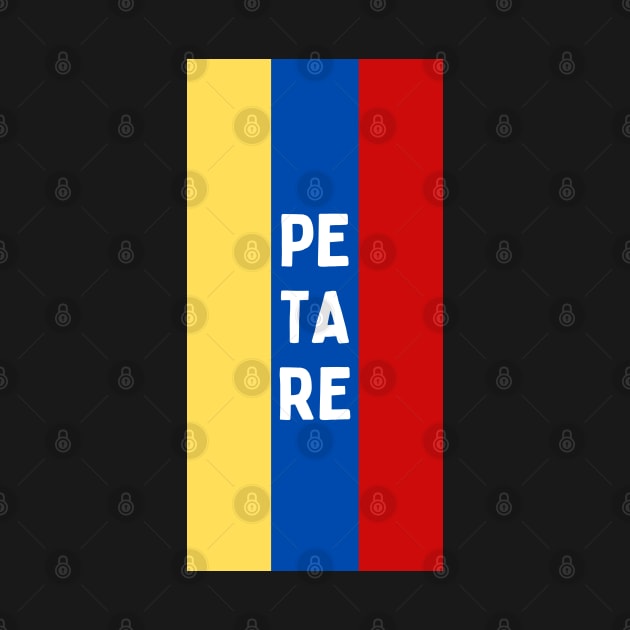 Petare City in Venezuelan Flag Colors Vertical by aybe7elf