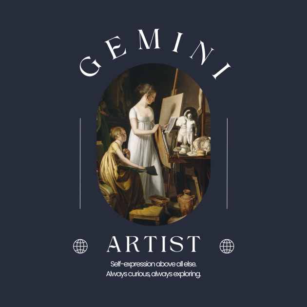 Gemini Artist - Astrology Art History 3 by rosiemoonart