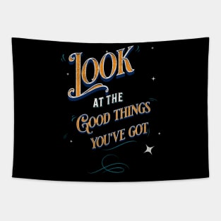 Positive quote Tapestry