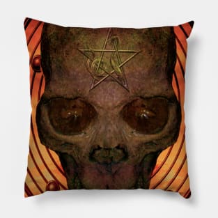 Skull of the Vampire Callicantzaros Pillow