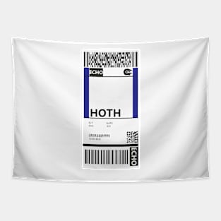 Hoth Boarding Pass Tapestry