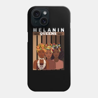 Melanin Afro Queens Black Pride Phone Case