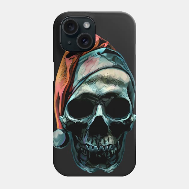 SKULL X-MAS Phone Case by ADAMLAWLESS