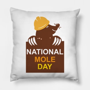 national mole day Pillow