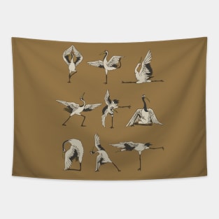 Crane Yoga Tapestry