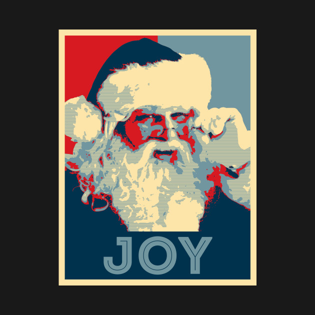 Joy Santa Claus Christmas Hope by Bevatron