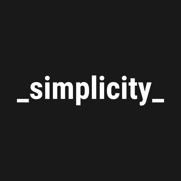 Simplicity by APDesign