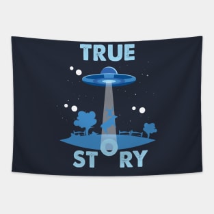 True Story Ancient Alien Theory - UFO Conspiracy Tapestry