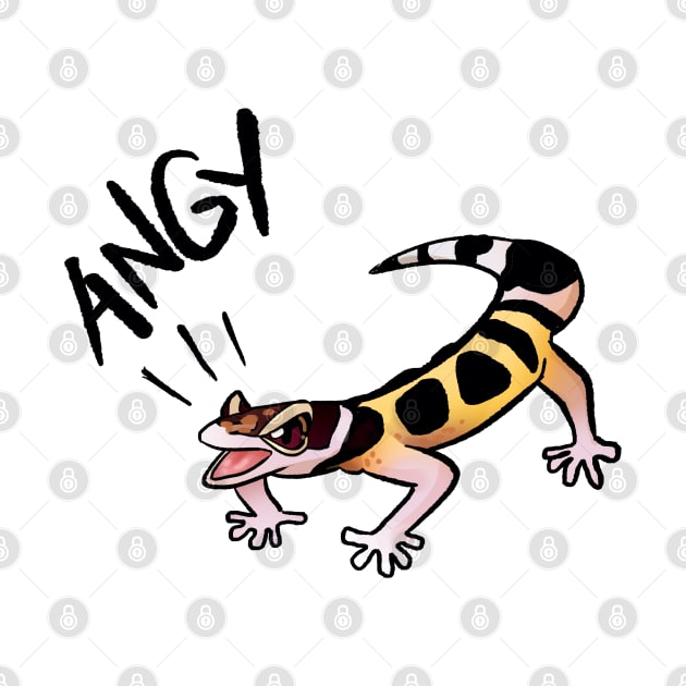 Leopard Gecko is ANGY by KO-of-the-self