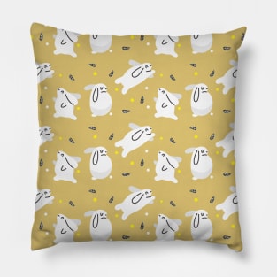 adorable bunny-rabbit pattern Pillow