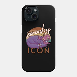 Retro Cat Spooky Icon Halloween Phone Case