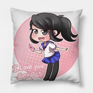 Ayano Aishi - Yandere Simulator Pink Pillow