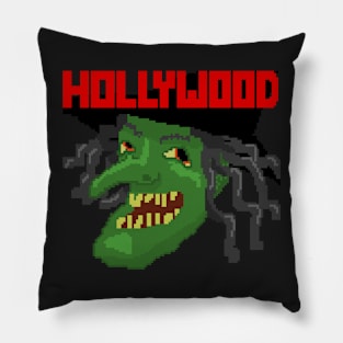 Hollyween Pixel Witch Pillow