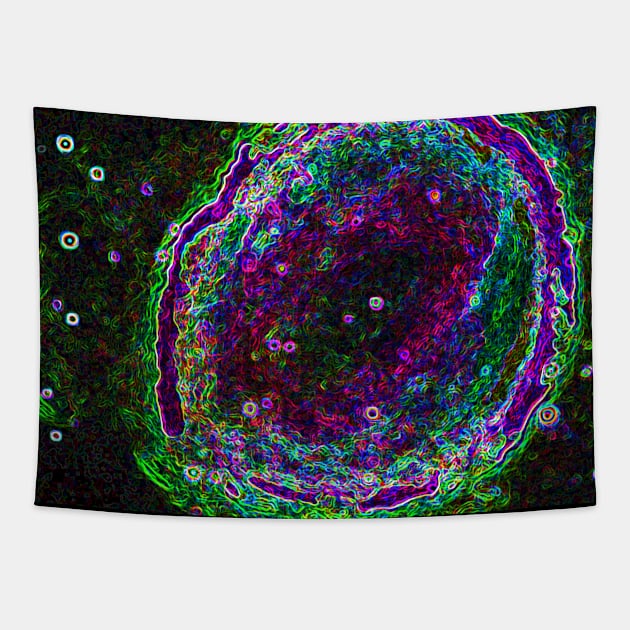 Black Panther Art - Glowing Edges 178 Tapestry by The Black Panther