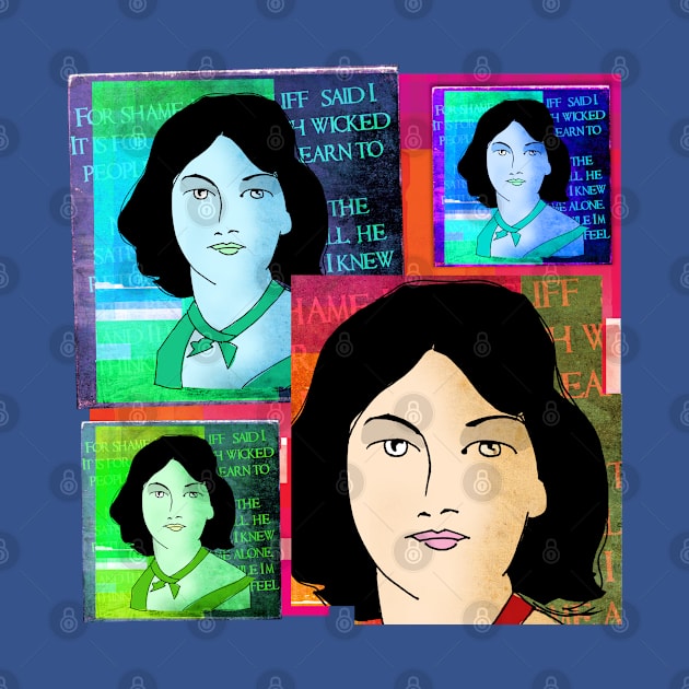 EMILY BRONTE COLLAGE, AUTHOR OF WUTHERING HEIGHTS by CliffordHayes