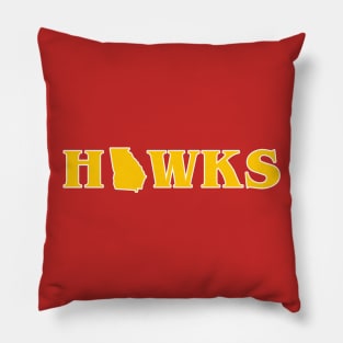 Atlanta Hawks Georgia Throwback Pillow