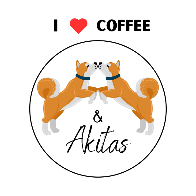 I love coffee and Akita dog by fantastic-designs