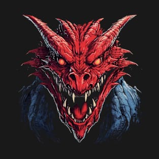 Drache mystisch Lindwurm Monster Ungeheuer Biest T-Shirt