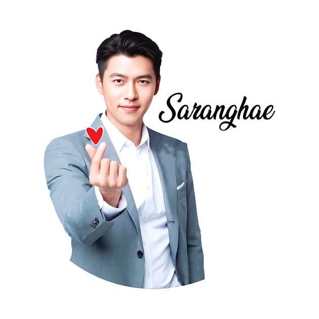 hyun bin saranghae korean actor by Bone Perez