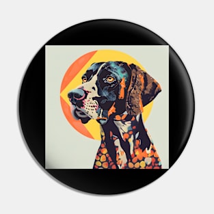 70s German Shorthaired Pointer Vibes: Pastel Pup Parade Pin