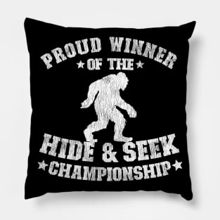 Hide & Seek Winner Introvert Bigfoot Sasquatch Pillow