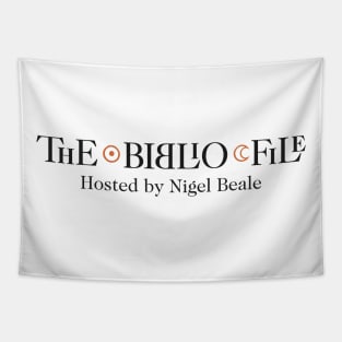 Nigel Beale's The Biblio File podcast Logo Tapestry