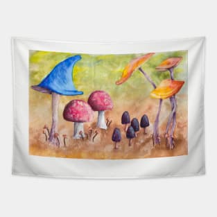 Field of Mushrooms Tapestry