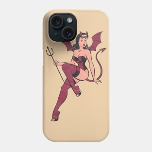 Lowbrow Devil Woman Gertrude Phone Case