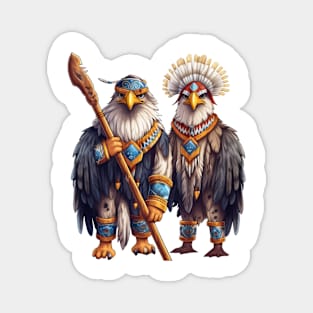 Native American Couple Eagle Magnet