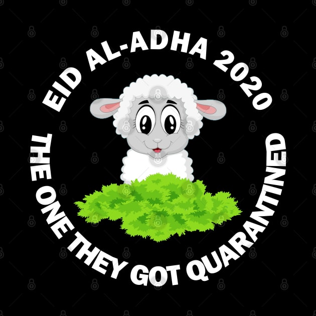 Happy Eid Mubarak 2020 Al-Adha Quarantine Lockdown Social Distancing Funny Gift by Amazing Arts