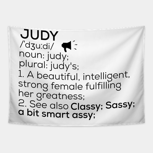 Judy Name Definition Judy Female Name Tapestry by TeeLogic