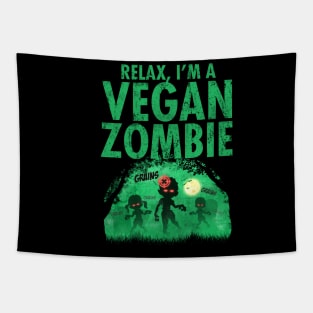 Grains Grains! Funny Zombie Halloween Vegan Tapestry