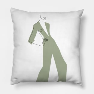 Green Suit Pillow