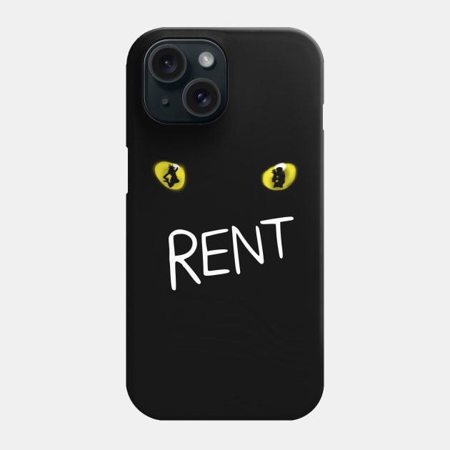 CATS (a la "Rent") (Non-Distressed) Phone Case by jywear