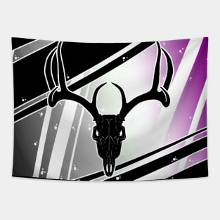 Ace Pride Skull - Deer Tapestry