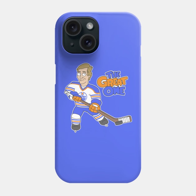 Wayne Gretzky The Great One Phone Case by Carl Cordes